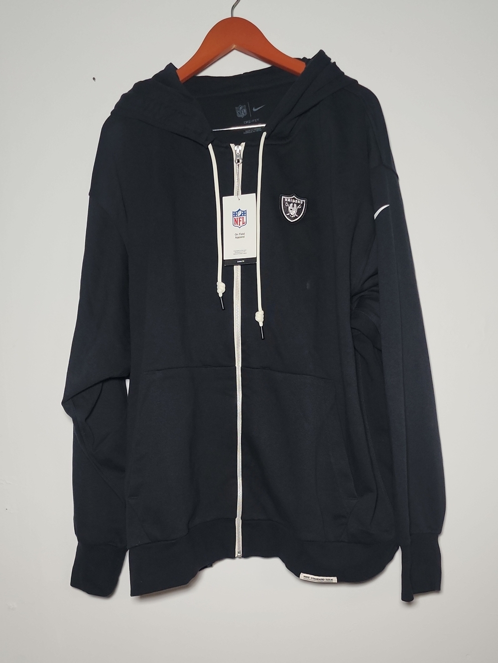 Nike Black Raiders Full-Zip Hoodie Jacket